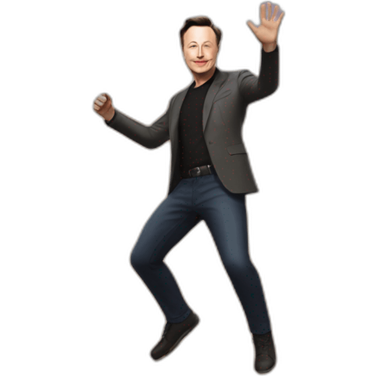 elon musk doing fortnite dance emoji