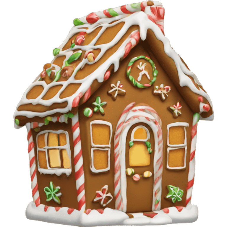 Gingerbread house emoji