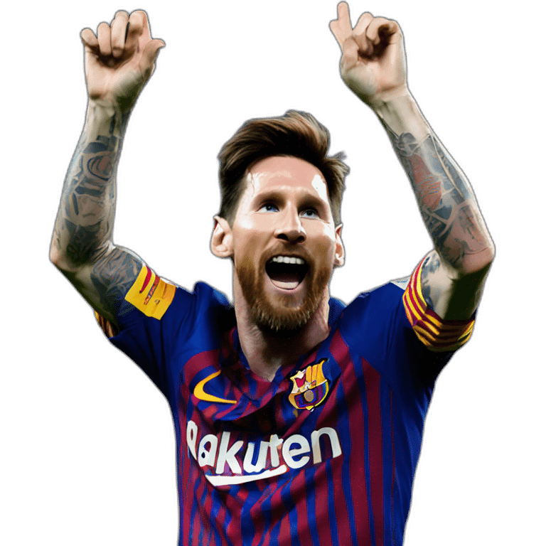 messi celebration emoji