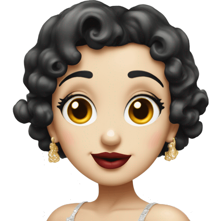 classique betty boop face emoji