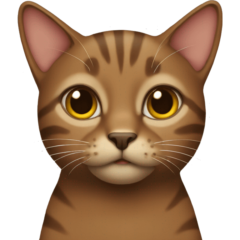 Brown cat emoji