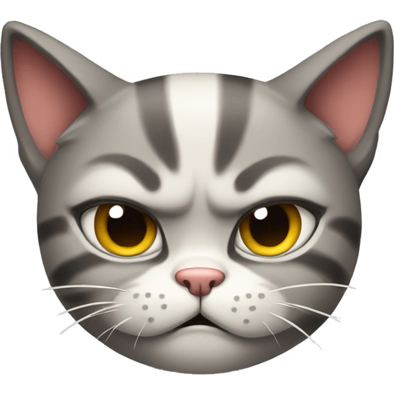 Cute cat angry emoji