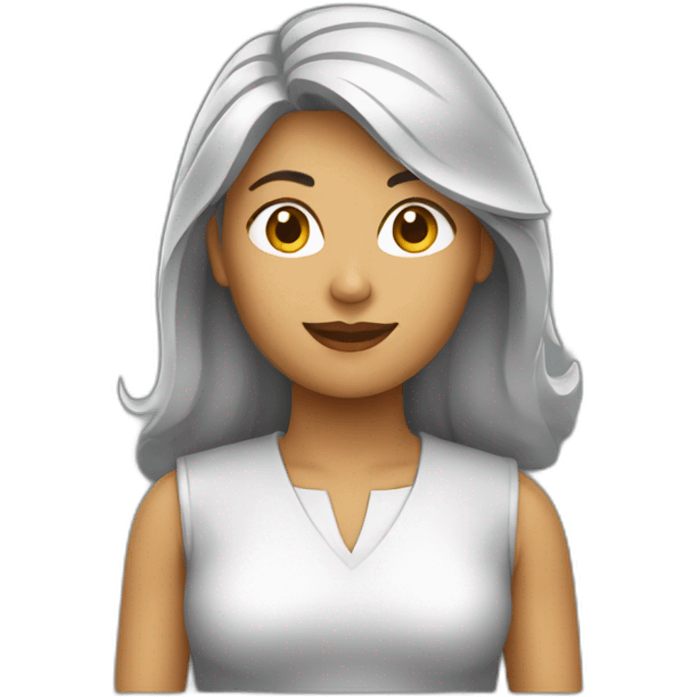 mujer agarrando plata emoji