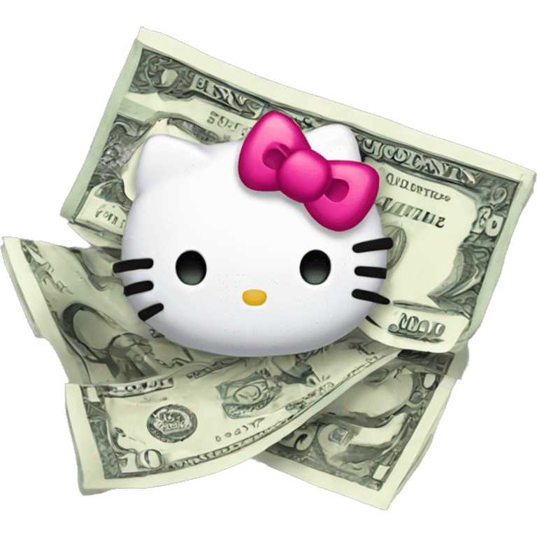 Hello kitty money emoji