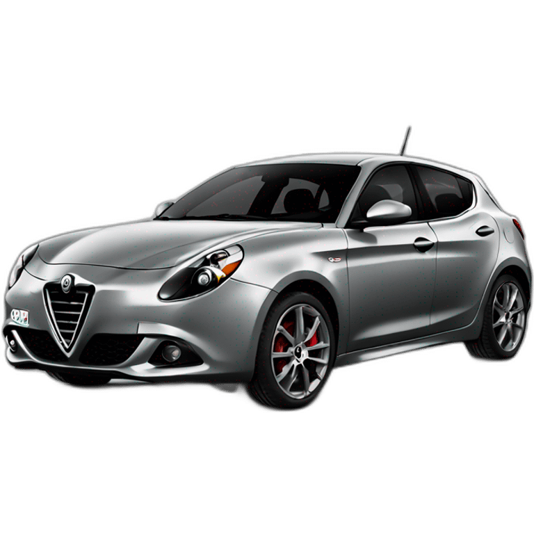 Grey Alfa Romeo Giulietta 2013 emoji