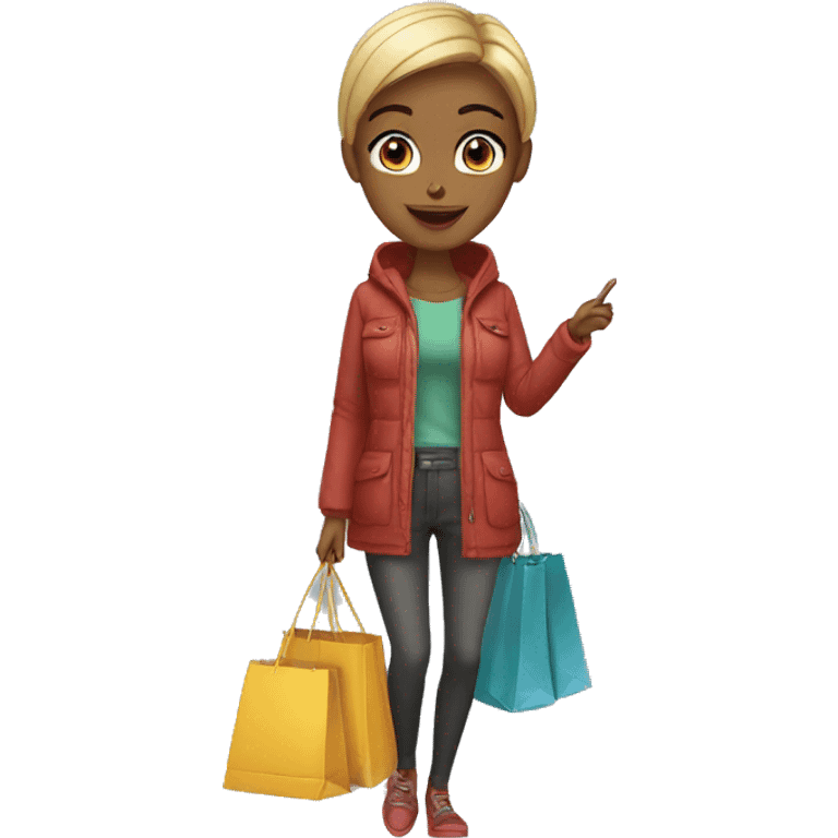 Shopping girl  emoji