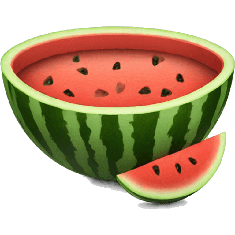 Bowl with watermelon  emoji