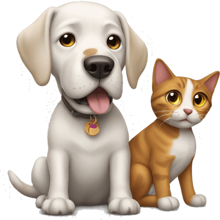 Dog and cat emoji