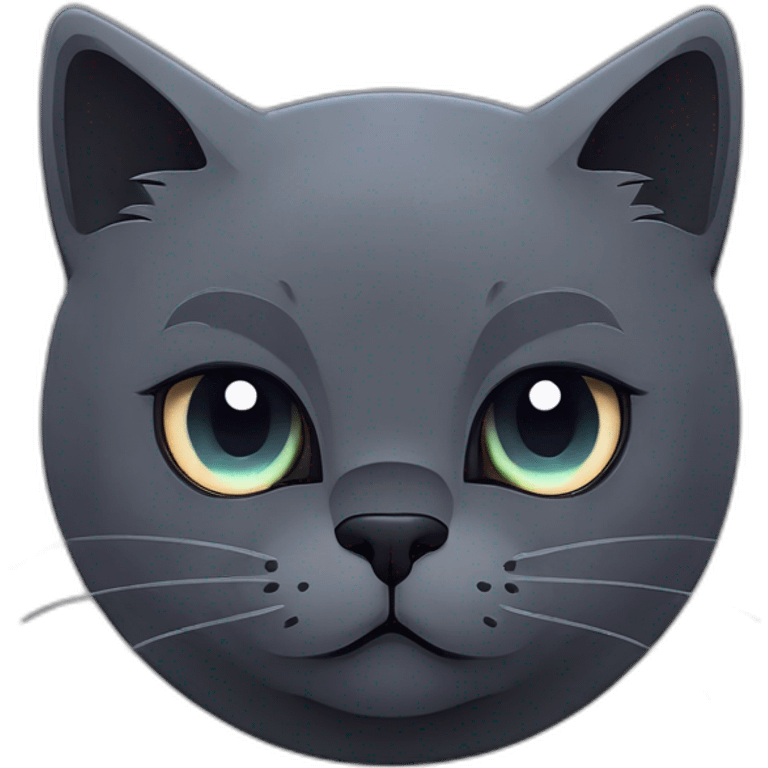 Dark Grey Cat emoji