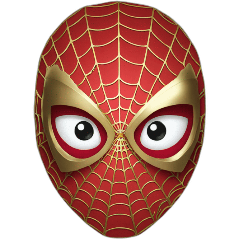 gold spiderman eoji emoji