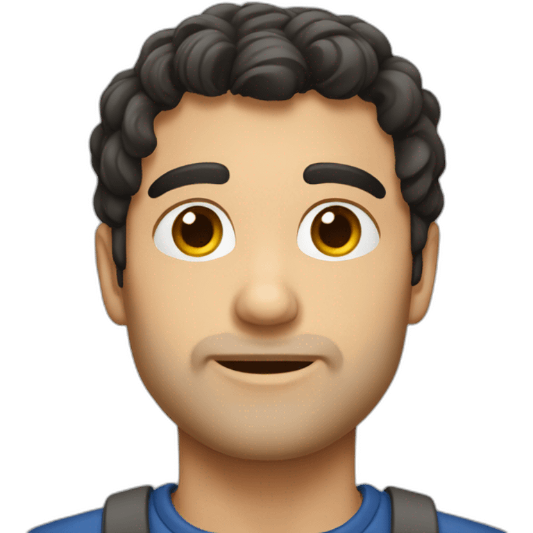 European dark hair Tino emoji