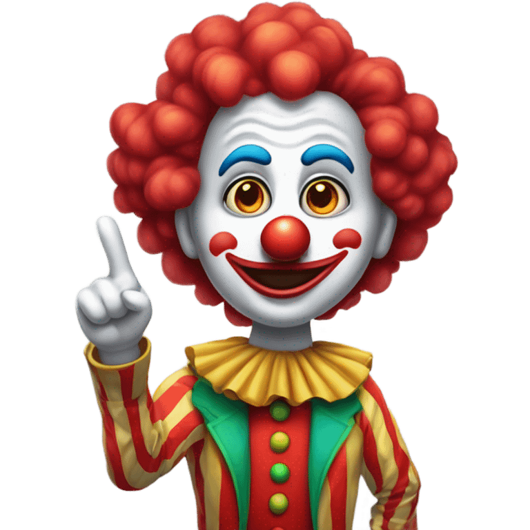 clown pointing  emoji