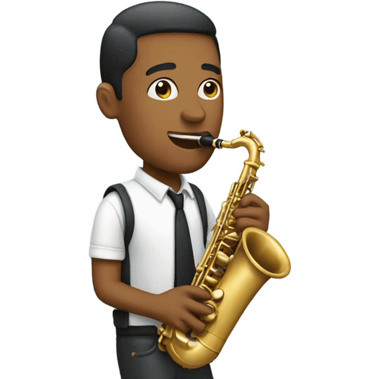 Guy playing the saxophone  emoji