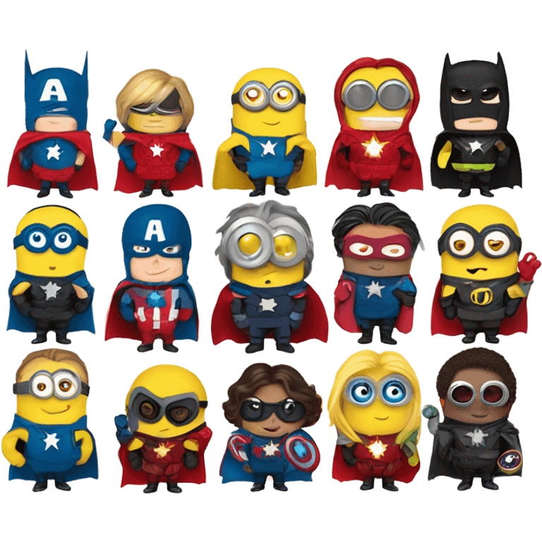 Minion avengers emoji