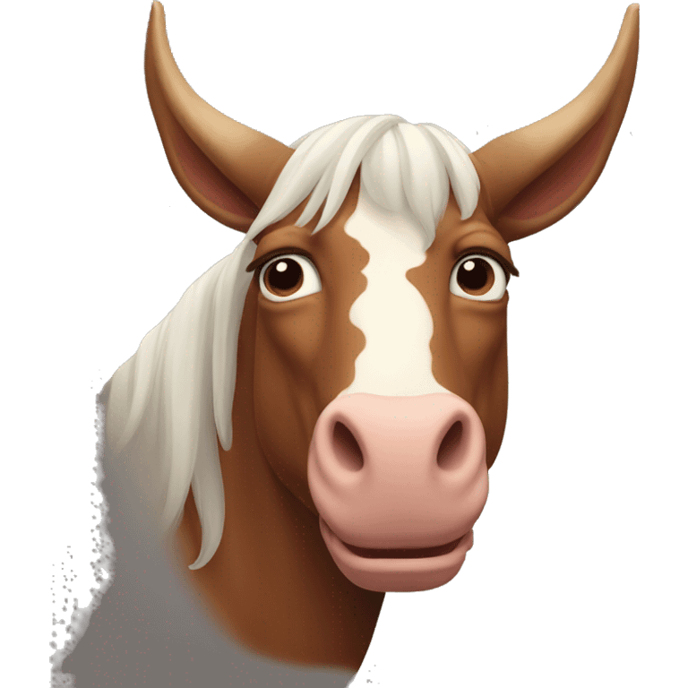 Ox-Headed Horse-Faced emoji