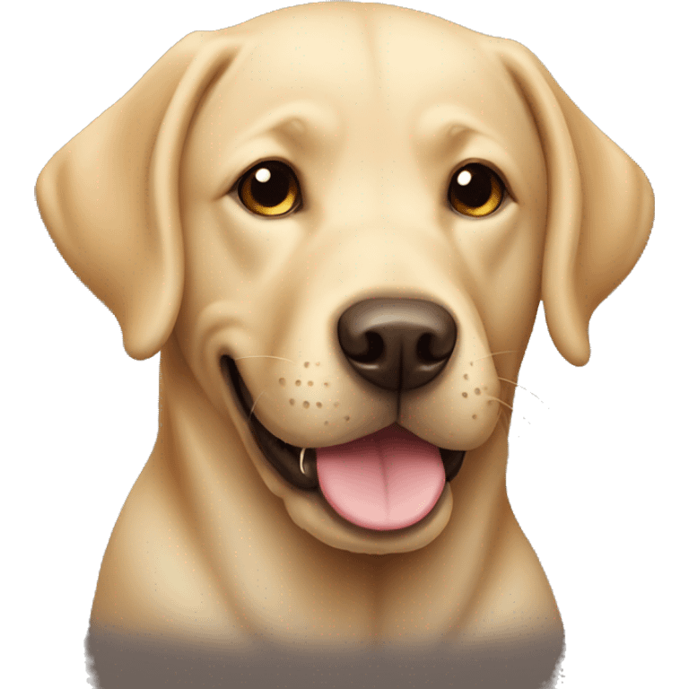 Smiling labrador emoji