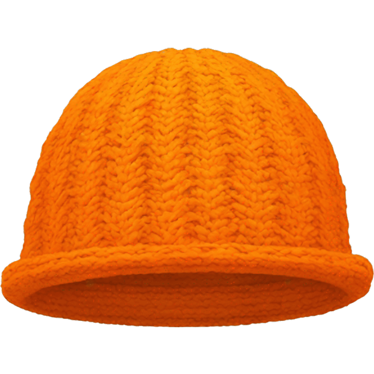 orange winter hat emoji