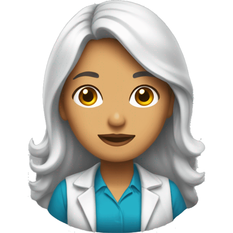 Una chica psicóloga  emoji