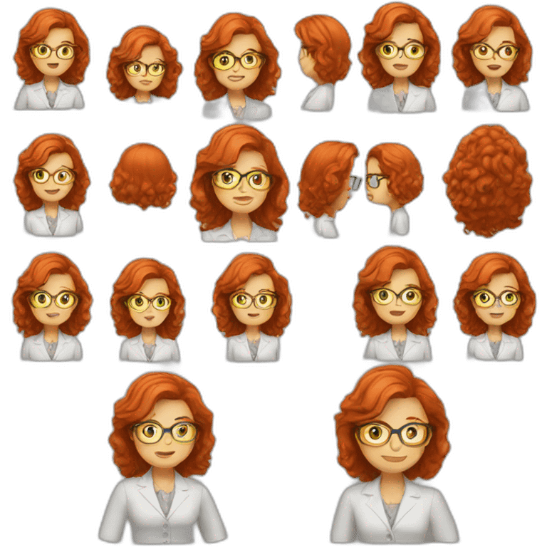 redhead teacher emoji