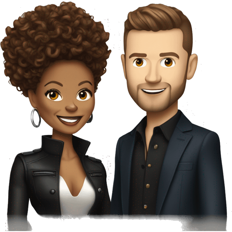 Janet Jackson and Justin Timberlake  emoji