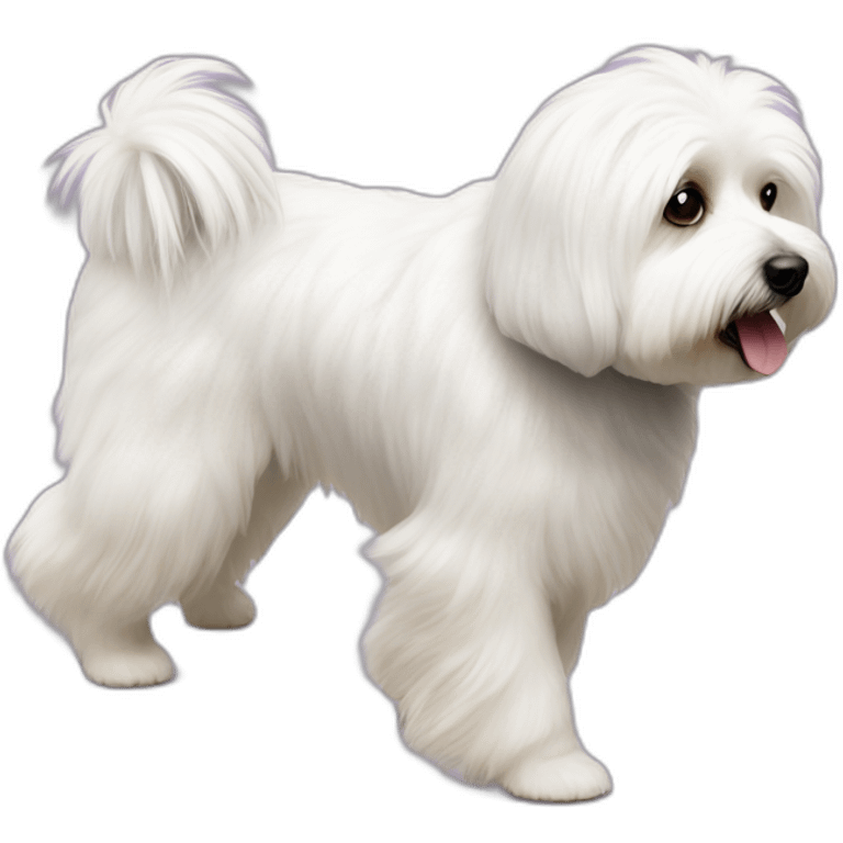 coton de tulear walking emoji