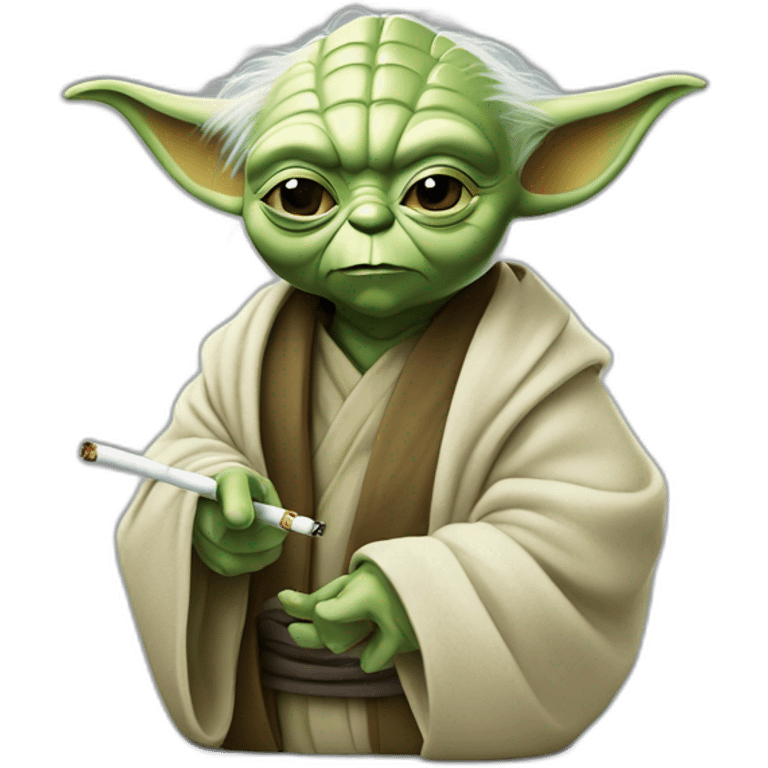 Yoda qui fume la cigarette électronique  emoji