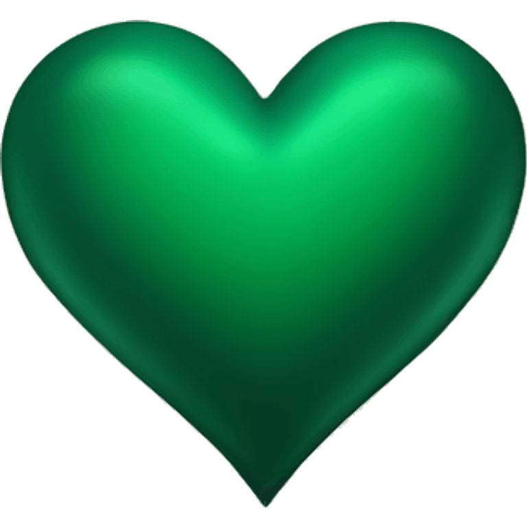 Dark green heart emoji