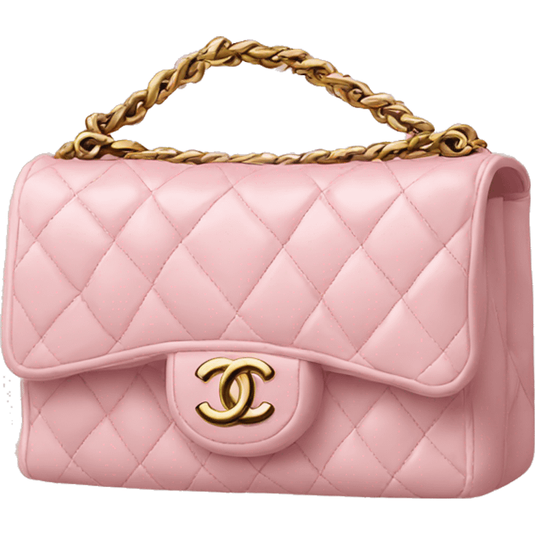 Chanel bag baby pink emoji