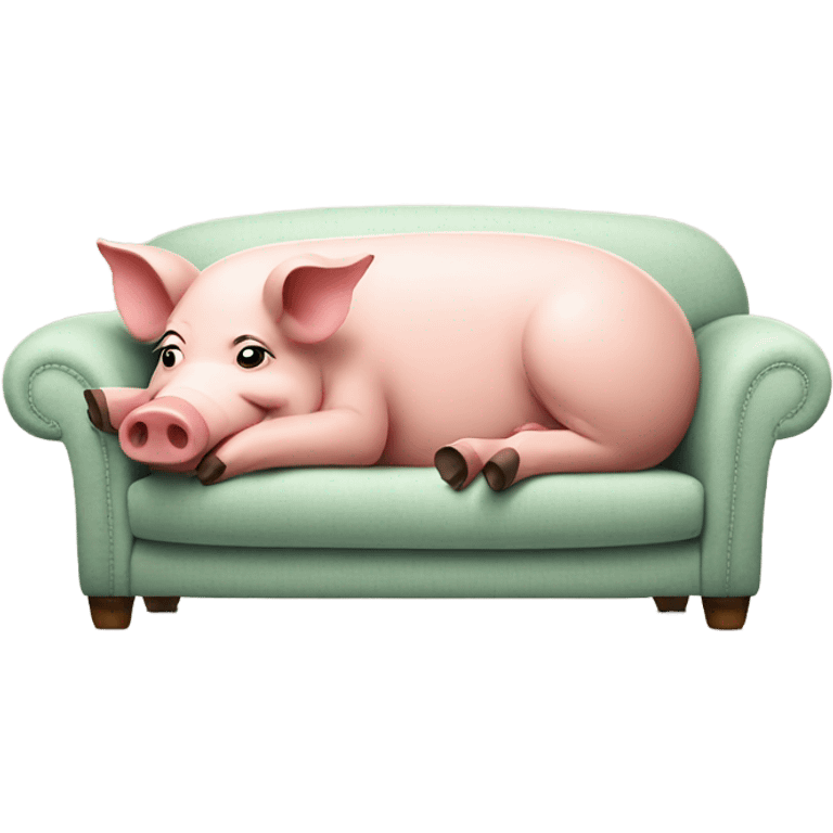 Couch pig emoji