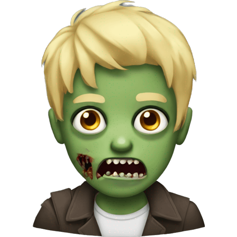 boy zombie with blonde hair emoji