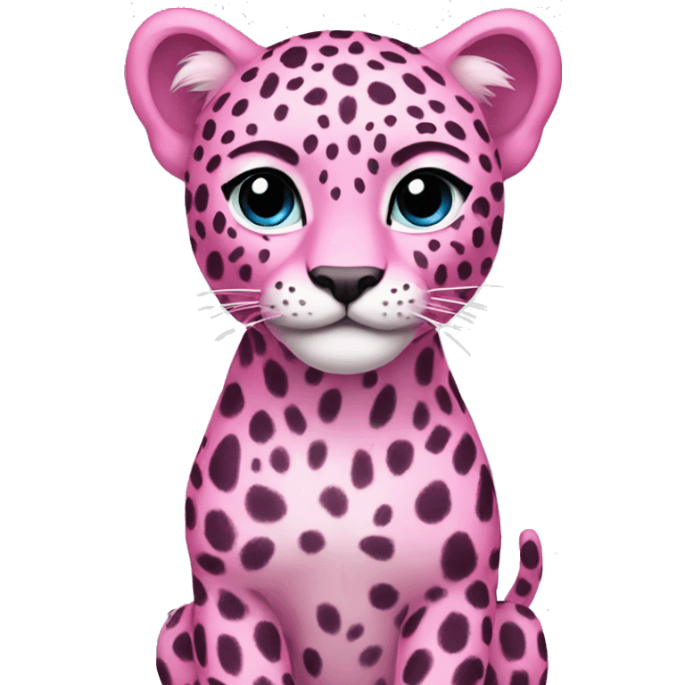 pink leopard emoji