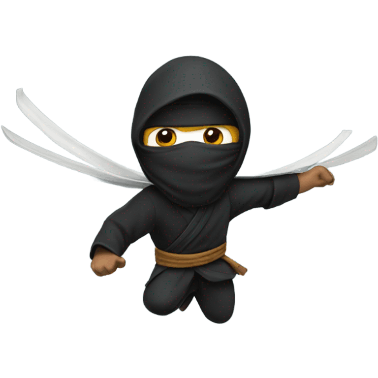 Flying ninja emoji