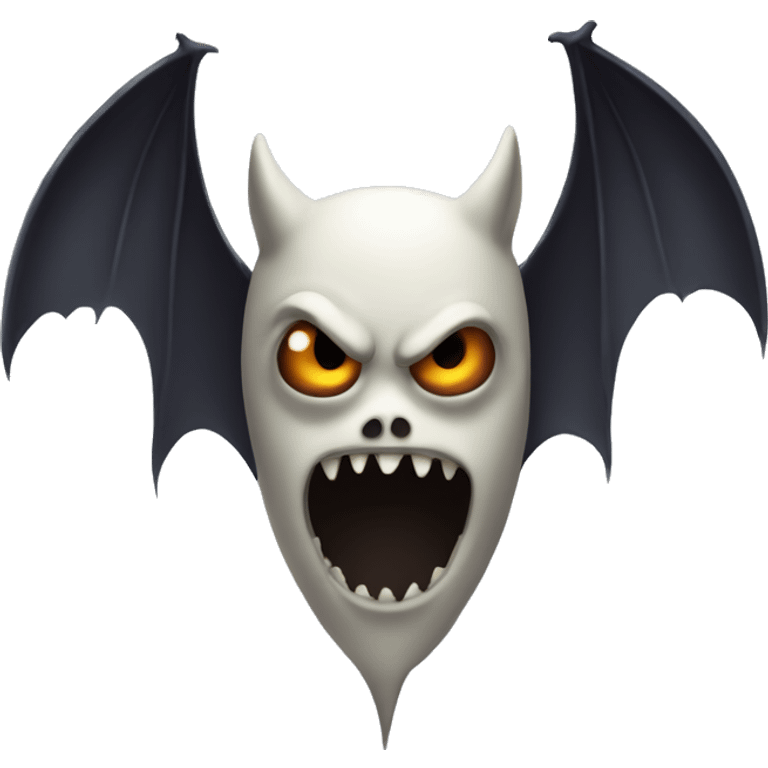 evil bat ghost  emoji