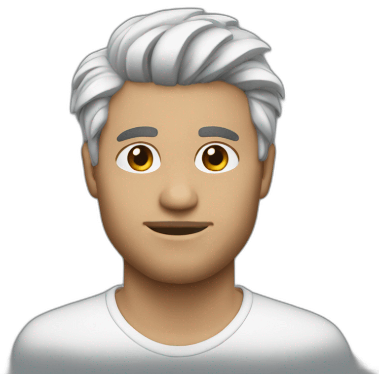 hombre blanco emoji