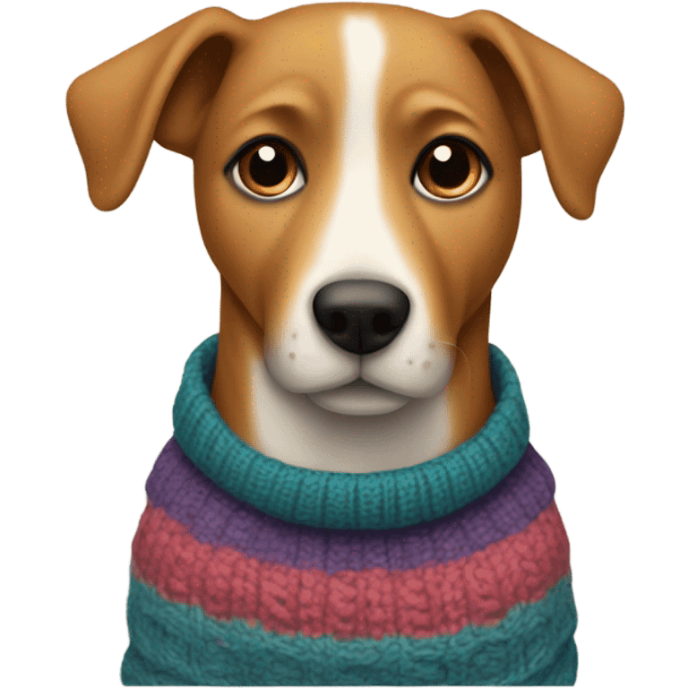 Dog wearing a sweater  emoji