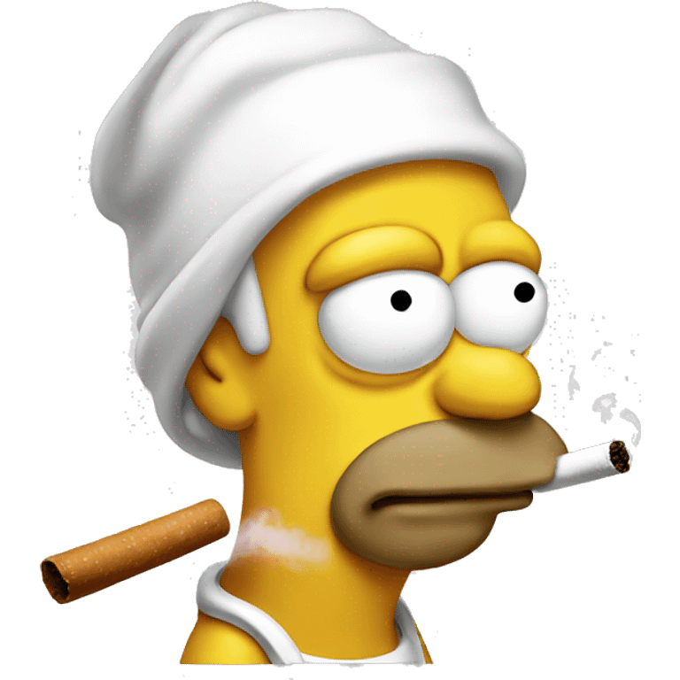 Homer smoking  emoji