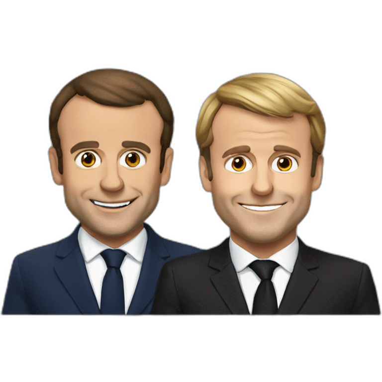 emmanuel macron a noel emoji