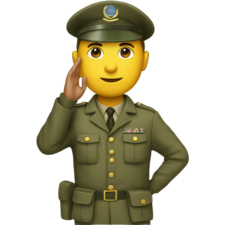 Soldier saluting emoji