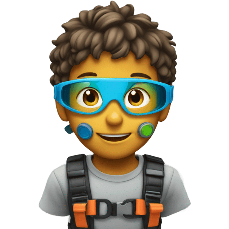 Boy with goggles emoji