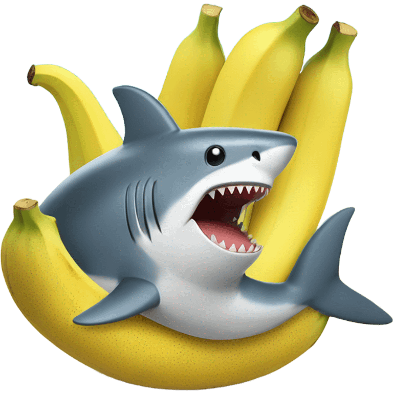 shark on banana emoji