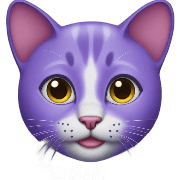 violet cat emoji