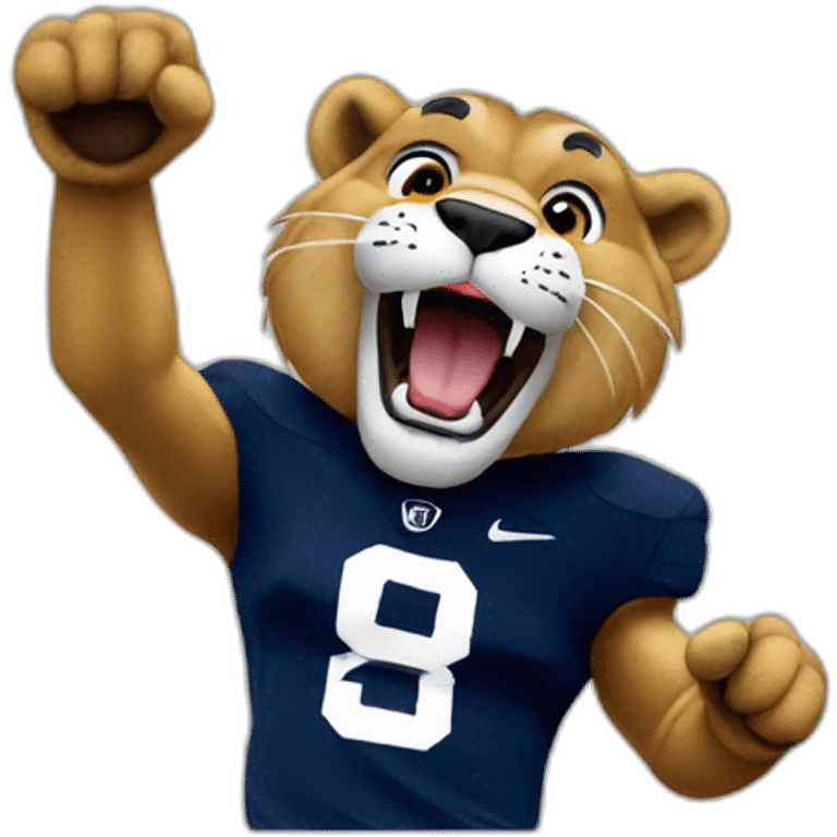 Penn state Nittany lion celebrate touchdown emoji