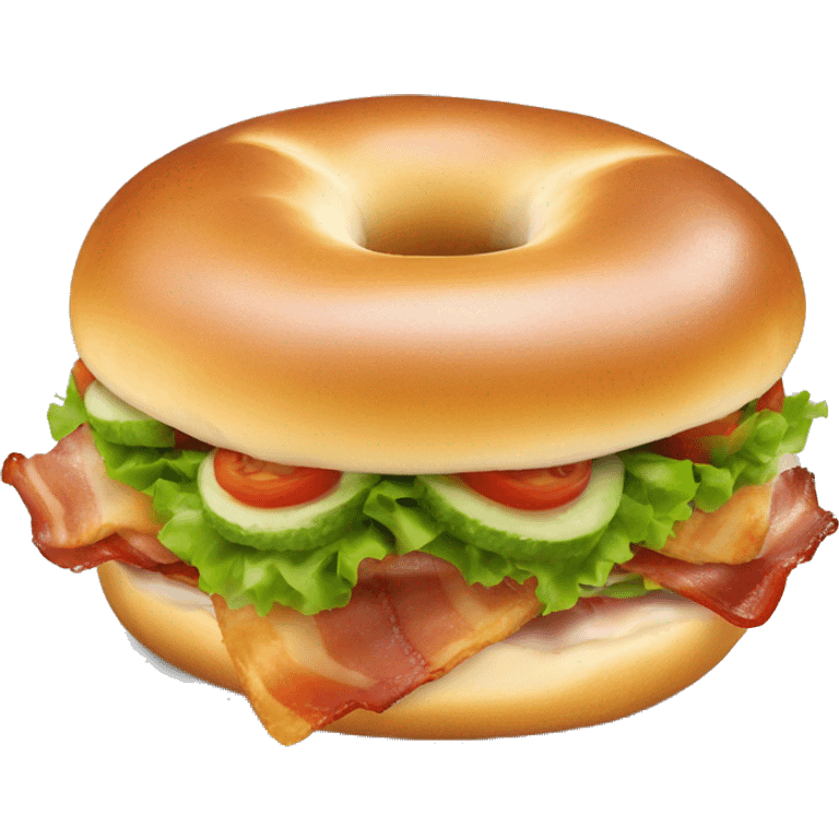 bacon lettuce tomato bagel emoji