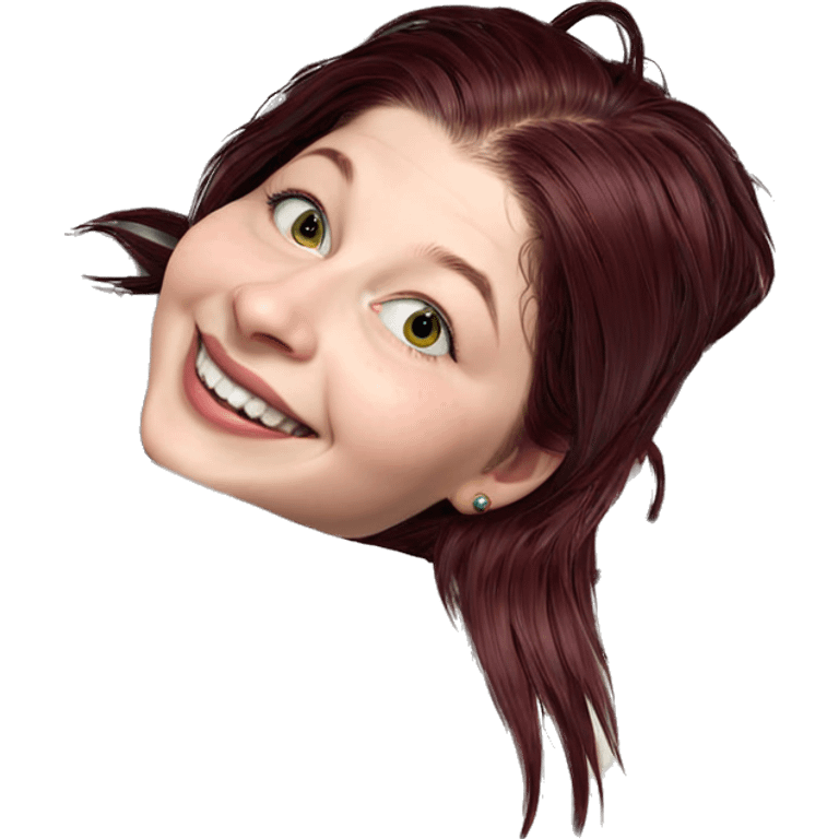 smiling girl with piercings emoji