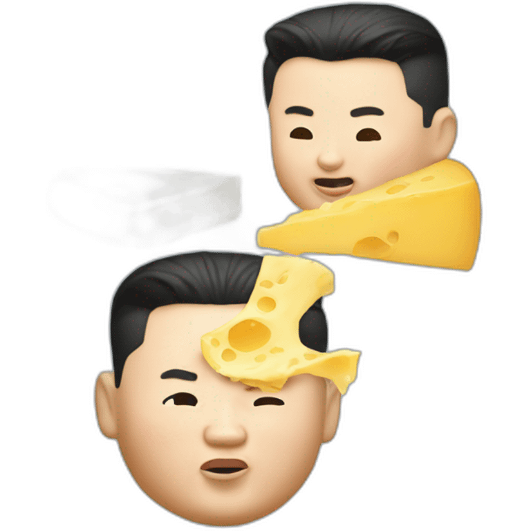 kim jong un eating cheese emoji