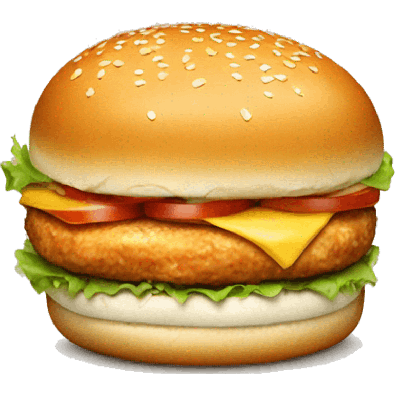 chicken burger emoji