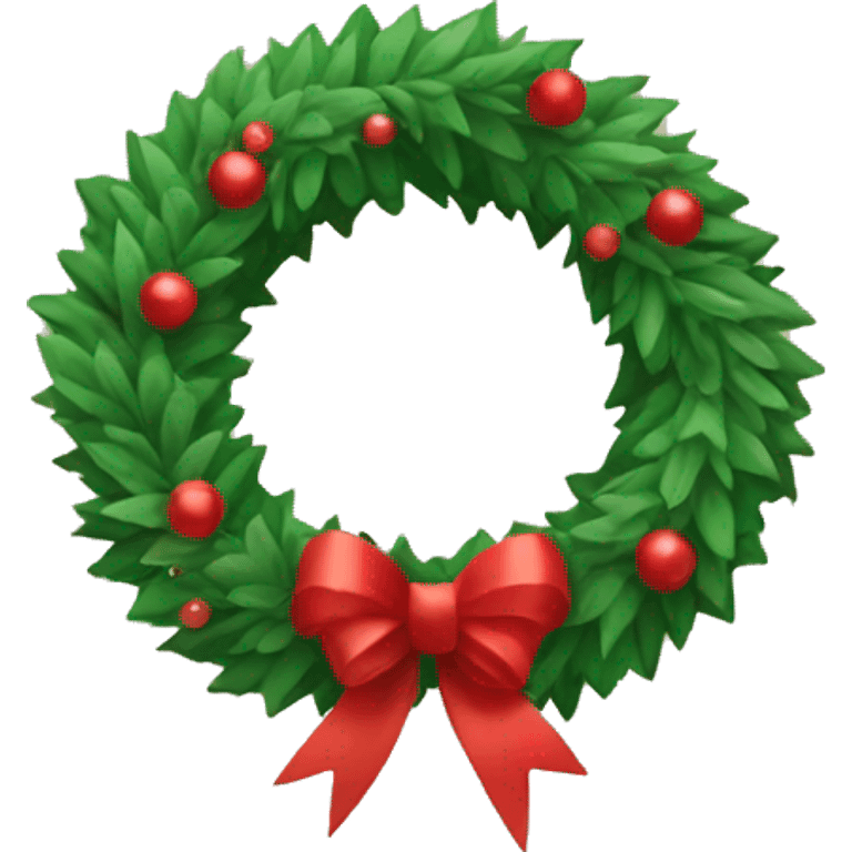 Xmas wreath emoji