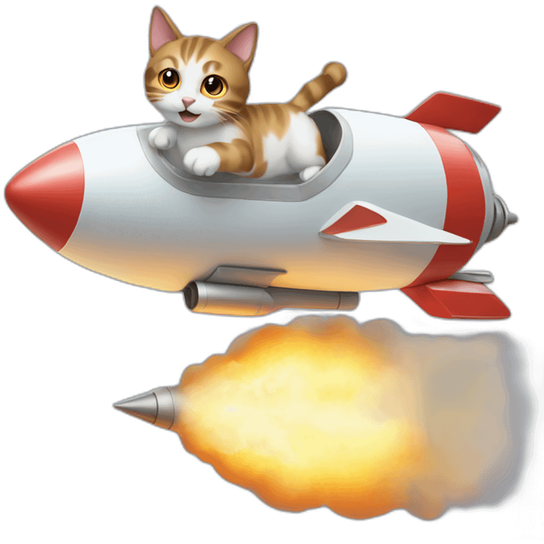 cat-flying-on-a-rocket emoji