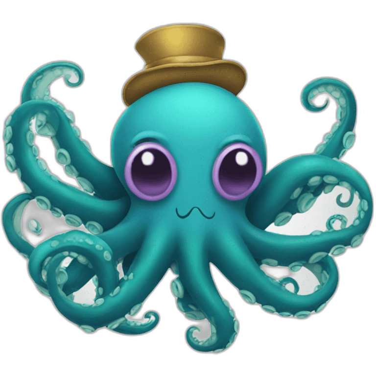 Octopus in made costume emoji