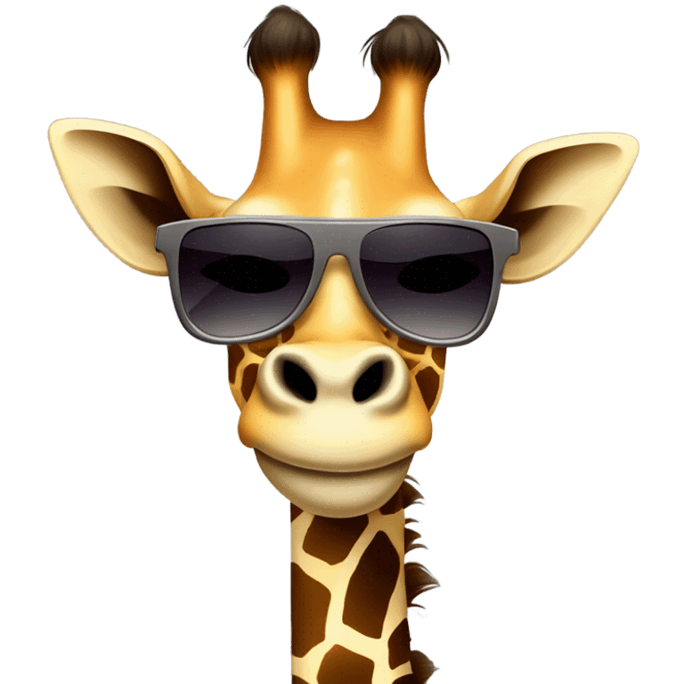 Cool giraffe  emoji